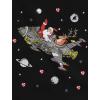 image:imageTstars Santa Reindeer Space Rocket Funny Ugly Christmas Sweater Women SweatshirtRed