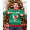 image:imageTstars Santa Sports Ugly Christmas Sweater for Men Basketball Hockey Golf Funny Holiday Knit Pullover Festive Winter StyleChicken  Multicolor