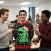 image:imageTstars Santa Sports Ugly Christmas Sweater for Men Basketball Hockey Golf Funny Holiday Knit Pullover Festive Winter StyleDino  Multicolor