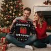 image:imageTstars Santa Sports Ugly Christmas Sweater for Men Basketball Hockey Golf Funny Holiday Knit Pullover Festive Winter StyleGangsta  Multicolor