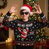 image:imageTstars Santa Sports Ugly Christmas Sweater for Men Basketball Hockey Golf Funny Holiday Knit Pullover Festive Winter StyleHoop  Multicolor