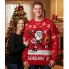 image:imageTstars Santa Sports Ugly Christmas Sweater for Men Basketball Hockey Golf Funny Holiday Knit Pullover Festive Winter StyleSleighn  Multicolor
