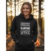 image:imageWomens Graphic Hoodie  Cute Animal and Funny Quote Pullover Sweatshirt  Casual Hooded Top for Dog amp Sloth LoversCamping  Black