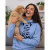 image:imageWomens Graphic Hoodie  Cute Animal and Funny Quote Pullover Sweatshirt  Casual Hooded Top for Dog amp Sloth LoversDogs  California Blue