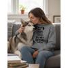 image:imageWomens Graphic Hoodie  Cute Animal and Funny Quote Pullover Sweatshirt  Casual Hooded Top for Dog amp Sloth LoversDogs  Gray