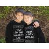 image:imageXmas Nice amp Naughty List Ugly Christmas Set Gift Funny Toddler Kids Sweatshirts NiceNice Red  Naughty Red