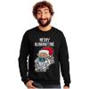 image:imageTstars Merry Quarantine 2020 Santa Claus Face Mask Ugly Christmas SweatshirtBlack