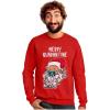 image:imageTstars Merry Quarantine 2020 Santa Claus Face Mask Ugly Christmas SweatshirtRed
