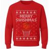 image:imageTstars Merry Swishmas Basketball Sweatshirt for Men Funny Ugly Xmas Sweater Style Holiday Pullover Gift for PlayersRed