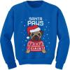 image:imageTstars Santa Paws Pug Ugly Christmas Sweater Kids Sweatshirt Dog Long Sleeve TShirt 3T Blue
