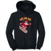 image:imageTstars Skater Santa Claus Ho Ho Ho Ollie Ugly Christmas Kids HoodieBlack