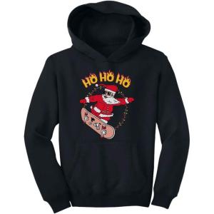 image:imageTstars Skater Santa Claus Ho Ho Ho Ollie Ugly Christmas Kids HoodieBlack