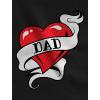 image:imageTstars  Dad Heart Tattoo Valentines Day Gift Love Dads Toddler Kids TShirt 4T Navy