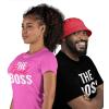 image:imageTstars Funny Couples Matching Shirts The Boss amp The Real Boss His and Hers Boyfriend Girlfriend Wife Husband Couple TshirtMen Black  Women Pink