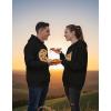 image:imageTstars Pizza Matching Hoodies for Couples His and Hers The Missing Piece ValentineMens Black  Women Black
