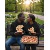 image:imageTstars Pizza Matching Hoodies for Couples His and Hers The Missing Piece ValentineMens Black  Women Black
