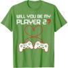 image:imageGamer Valentines Sweatshirt Controllers Heart Be My Player 7 TShirtGrass Green