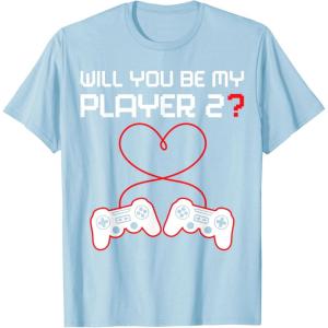 image:imageGamer Valentines Sweatshirt Controllers Heart Be My Player 7 TShirtBaby Blue