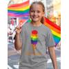 image:imageChoose Equality Kids Pride Shirt  LGBTQ Rainbow Love TShirt  Gay LGBT Month Gift for Toddlers amp YouthIce Cream  Gray