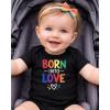 image:imageTstars I Love My Dads Pride Baby Outfit  Gift for Gay LGBT Parents  LGBTQ Rainbow Infant BodysuitBorn  Black
