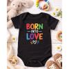 image:imageTstars I Love My Dads Pride Baby Outfit  Gift for Gay LGBT Parents  LGBTQ Rainbow Infant BodysuitBorn  Black