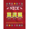 image:imageSpongebob amp Plankton Nice and Naughty Funny Holiday Ugly Christmas Sweatshirt Nice BlackNice Black  Naughty Black
