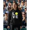 image:imageTstars Love Tennis Hoodie Tennis Gift Idea for Players Coaches amp Fans Sporty Hoodies for Women amp Teen GirlsBlack