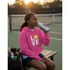 image:imageTstars Love Tennis Hoodie Tennis Gift Idea for Players Coaches amp Fans Sporty Hoodies for Women amp Teen GirlsPink