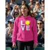 image:imageTstars Love Tennis Hoodie Tennis Gift Idea for Players Coaches amp Fans Sporty Hoodies for Women amp Teen GirlsPink