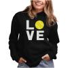 image:imageTstars Love Tennis Hoodie Tennis Gift Idea for Players Coaches amp Fans Sporty Hoodies for Women amp Teen GirlsBlack