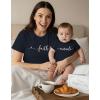 image:imageTstars First Mothers Day Mom and Baby Matching Shirts  Mommy amp Me Outfit Set Gift for Mother New Mama or GrandmaFaith  Navy Mom  Navy Baby