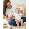 image:imageTstars First Mothers Day Mom and Baby Matching Shirts  Mommy amp Me Outfit Set Gift for Mother New Mama or GrandmaFaith  White Mom  White Baby