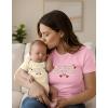 image:imageTstars First Mothers Day Mom and Baby Matching Shirts  Mommy amp Me Outfit Set Gift for Mother New Mama or GrandmaFirst  Light Pink Mom  Natural Baby