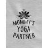 image:imageTstars Mommys Yoga Partner Mom amp Baby Funny Yoga Lovers Baby Long Sleeve BodysuitWhite