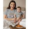 image:imageTstars Our First Mothers Day Mom and Baby Matching Shirts  Mommy and Me Outfit Gift for New Moms and InfantHeart F  Gray Mom  Gray Baby