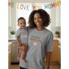 image:imageTstars Our First Mothers Day Mom and Baby Matching Shirts  Mommy and Me Outfit Gift for New Moms and InfantHeart F  Gray Mom  Gray Baby