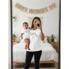 image:imageTstars Our First Mothers Day Mom and Baby Matching Shirts  Mommy and Me Outfit Gift for New Moms and InfantHeart F  White Mom  White Baby