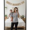 image:imageTstars Our First Mothers Day Mom and Baby Matching Shirts  Mommy and Me Outfit Gift for New Moms and InfantMom Gray  Baby Gray