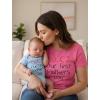 image:imageTstars Our First Mothers Day Mom and Baby Matching Shirts  Mommy and Me Outfit Gift for New Moms and InfantMom Pink  Baby Aqua
