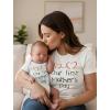 image:imageTstars Our First Mothers Day Mom and Baby Matching Shirts  Mommy and Me Outfit Gift for New Moms and InfantMom White  Baby White