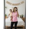 image:imageTstars Our First Mothers Day Mom and Baby Matching Shirts  Mommy and Me Outfit Gift for New Moms and InfantPromoted  Light Pink Mom  Natural Baby