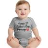 image:imageTstars First Mothers Day Infant Bodysuit  Cute Newborn Outfit Gift for Mom from Baby Boy or GirlGray