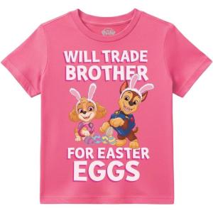 image:imageTstars Paw Patrol Holiday Shirts for Kids  Easter and St Patricks Day Toddler Gift Tees for Boys GirlsEaster Pp Brother  Pink