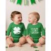 image:imageTstars Baby First St Patricks Day Bodysuit  Lucky Irish Clover Short Sleeve Infant Outfit for Boys amp GirlsLongsleeve Clover  Green