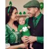 image:imageTstars Baby First St Patricks Day Bodysuit  Lucky Irish Clover Short Sleeve Infant Outfit for Boys amp GirlsLongsleeve Clover  Green