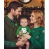 image:imageTstars Baby First St Patricks Day Bodysuit  Lucky Irish Clover Short Sleeve Infant Outfit for Boys amp GirlsLongsleeve Clover  Green
