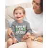 image:imageTstars Baby First St Patricks Day Bodysuit  Lucky Irish Clover Short Sleeve Infant Outfit for Boys amp GirlsLongsleeve Kiss  Gray