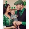 image:imageTstars Baby First St Patricks Day Bodysuit  Lucky Irish Clover Short Sleeve Infant Outfit for Boys amp GirlsLongsleeve Kiss  Gray