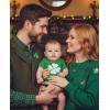 image:imageTstars Baby First St Patricks Day Bodysuit  Lucky Irish Clover Short Sleeve Infant Outfit for Boys amp GirlsShortsleeve Clover  Green