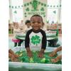 image:imageTstars St Patricks Day Toddler Raglan Shirt  Dump Truck Construction Shamrock 34 Sleeve Kids TeeLucky  BlackWhite